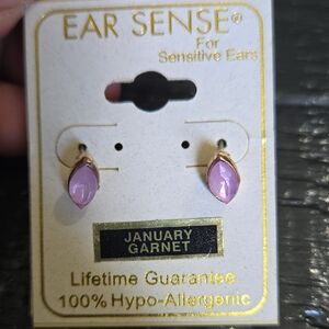 Gold and Pink Earrings for Sensitive Ears